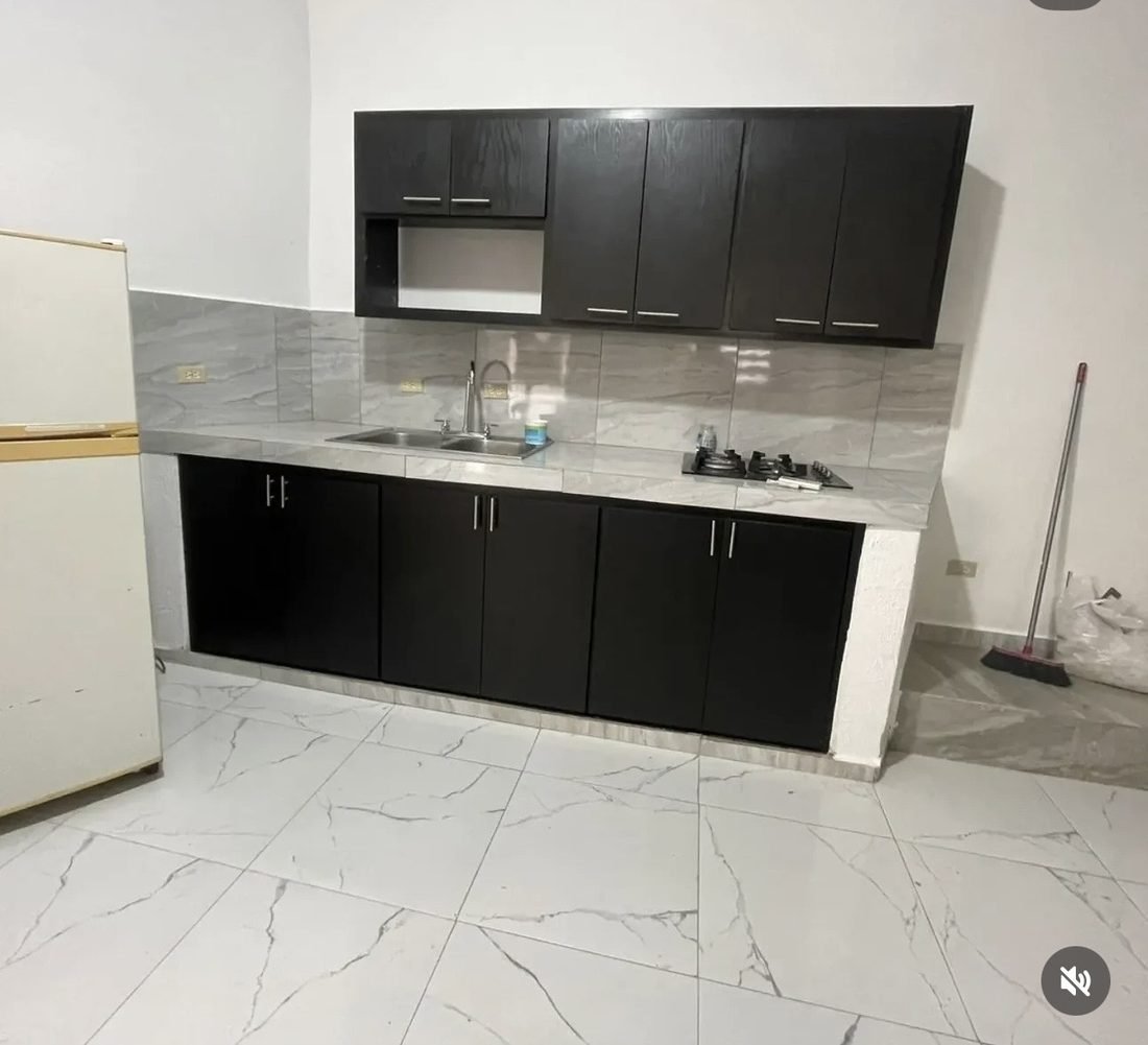 Cocina color negro